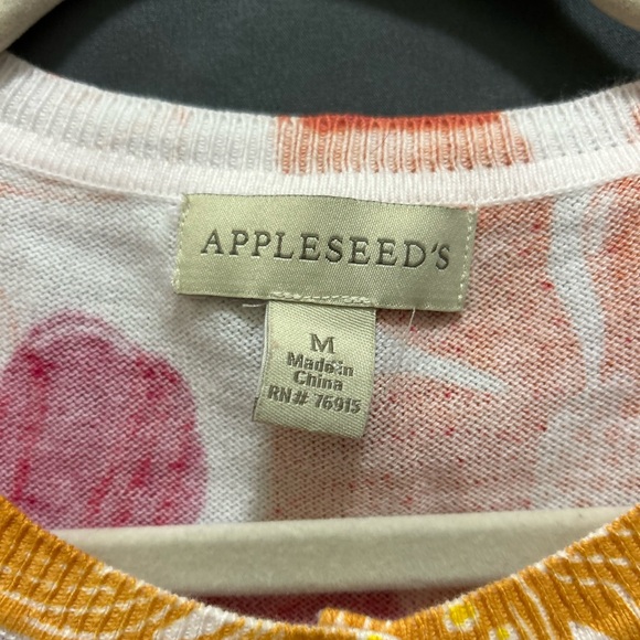 Appleseed's Floral Button Down Shirt - Red, Pink, Orange, Yellow - Picture 4 of 5